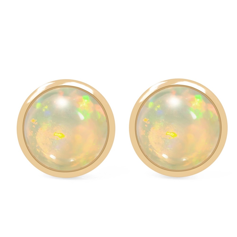 Nordstrom Shimmering Opalescent Round Earrings